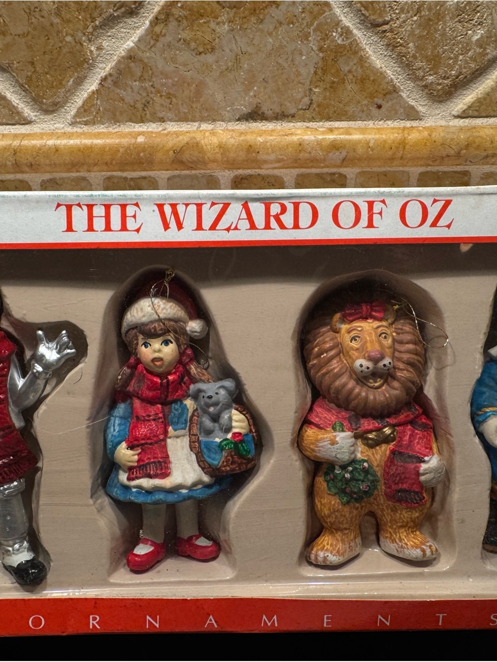Vintage Kurt Adler wizard of oz 4 piece christmas ornament set new in box